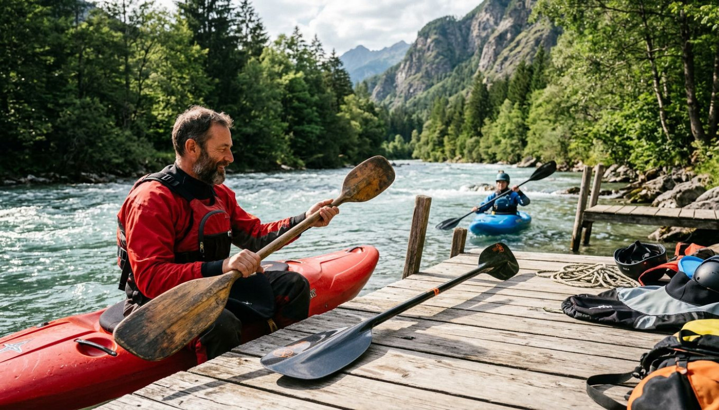 Tra storia e innovazione: evoluzione della pagaia nel mondo del kayak
